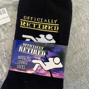 Officially Retired Novelty Lounge Socks Do Not Disturb Gift New